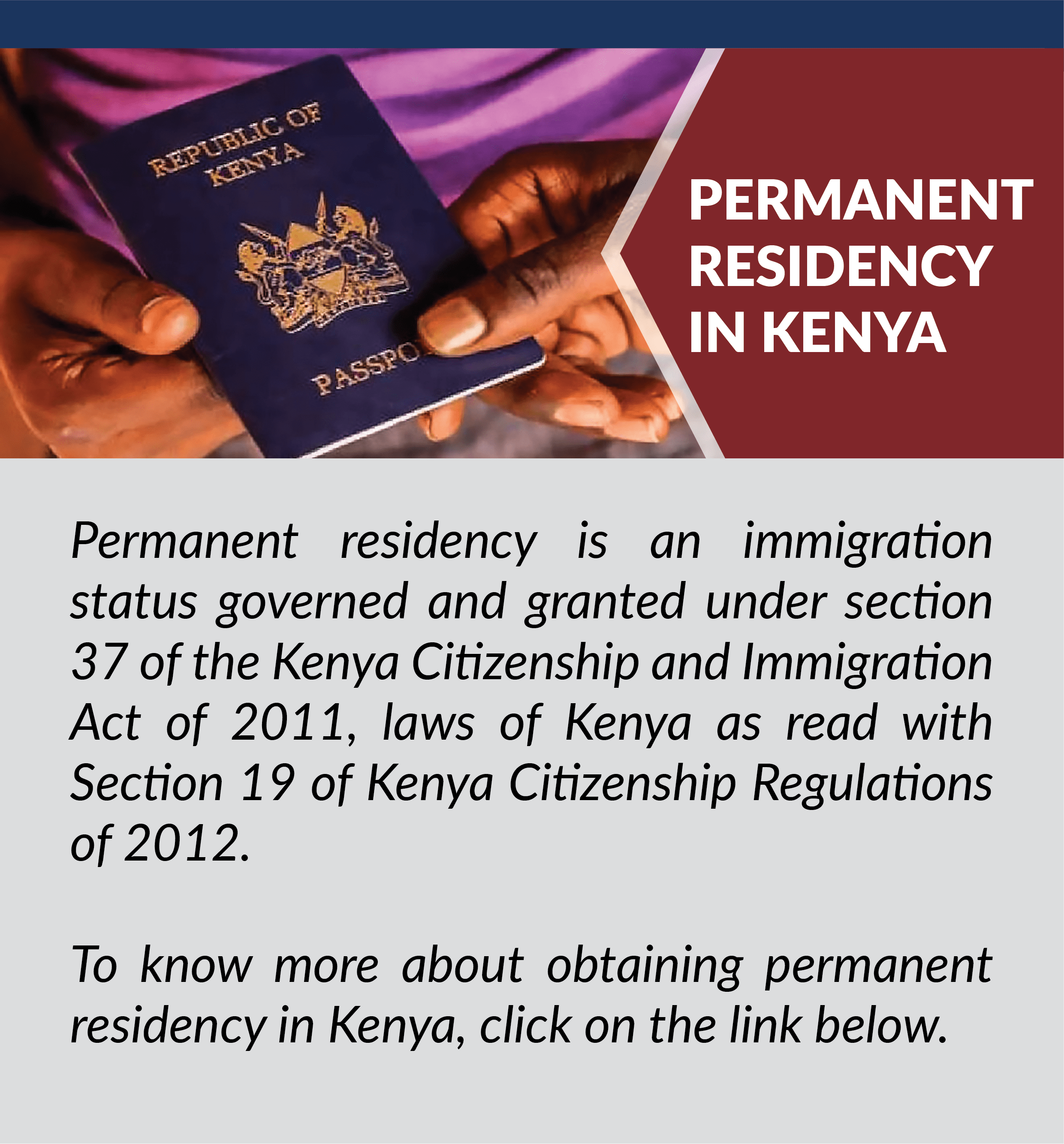 Obtaining Permanent Residency in Kenya