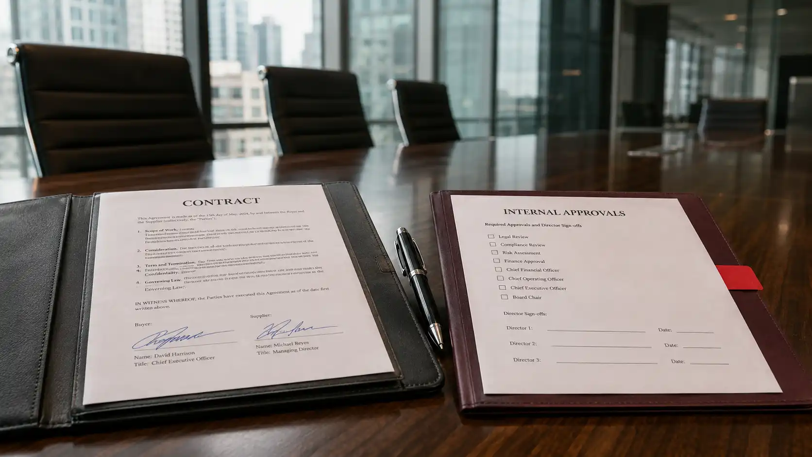 Can a Company Refuse a Contract Over Internal Procedure Failures?